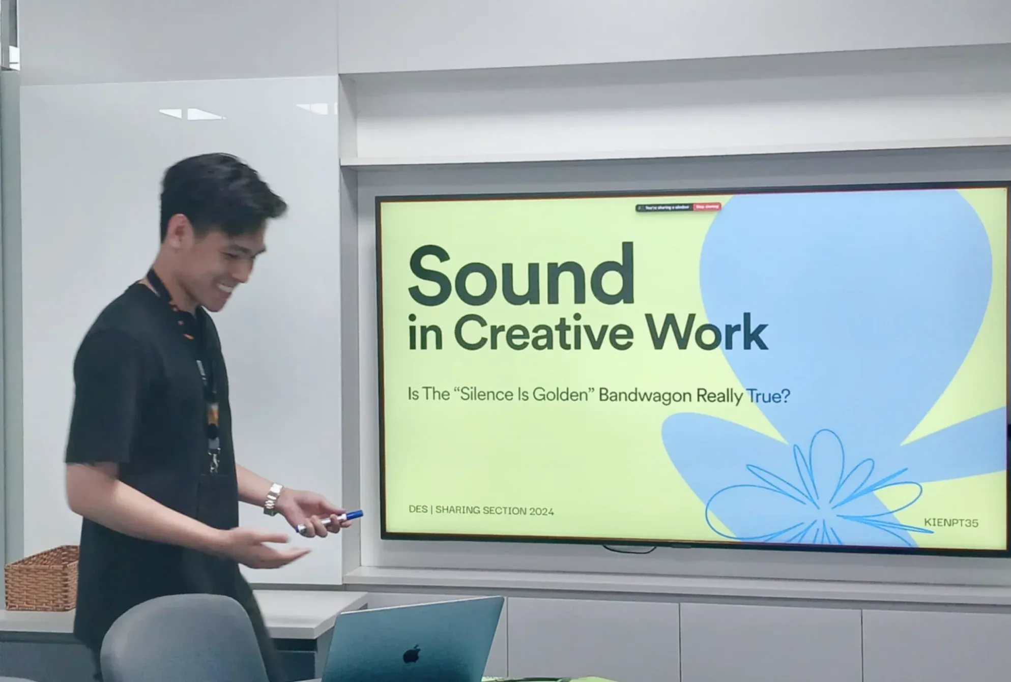 A sharing session about sound in creative work
